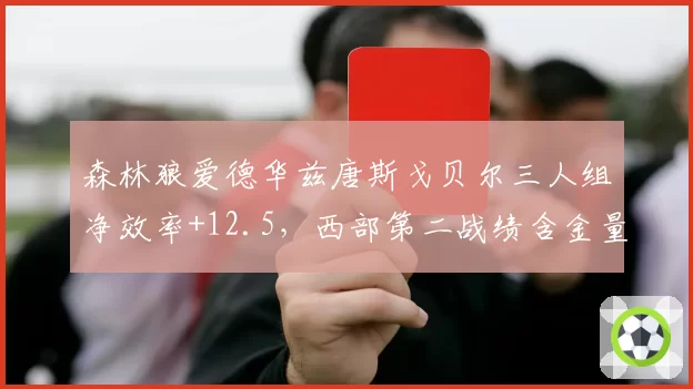 森林狼爱德华兹唐斯戈贝尔三人组净效率+12.5，西部第二战绩含金量十足