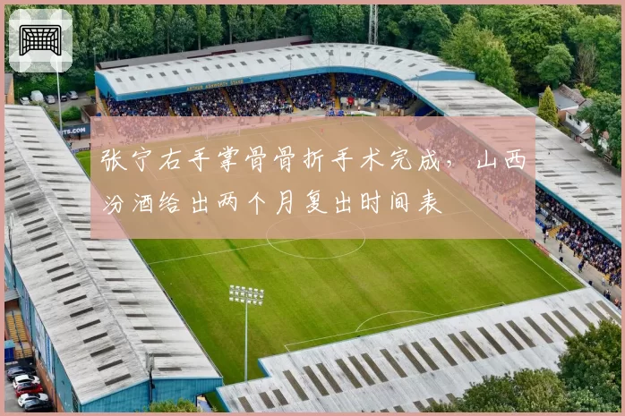 张宁右手掌骨骨折手术完成,山西汾酒给出两个月复出时间表